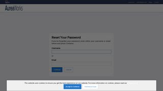 Reset Your Password | AureaWorks - Jive Community - Jive Software