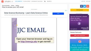 How to access your JJC email - studylib.net