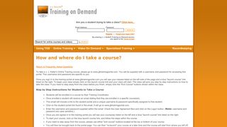 How and where do I take a course? - JJ Keller Training on Demand