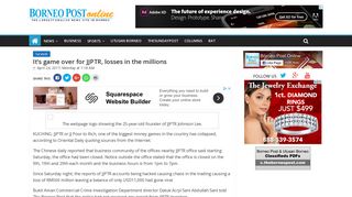 It's game over for JJPTR, losses in the millions – BorneoPost Online ...