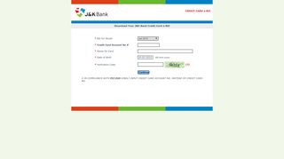 J&K Bank | Credit Card E-Bill