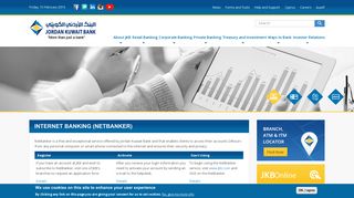 Internet Banking (NetBanker) | Jordan Kuwait Bank