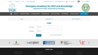 Login / Register - TASK-Telangana Academy for Skill and Knowledge