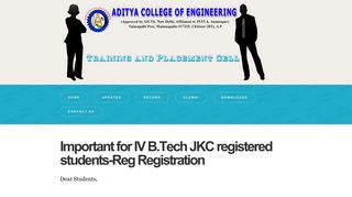 Important for IV B.Tech JKC registered students-Reg Registration ...