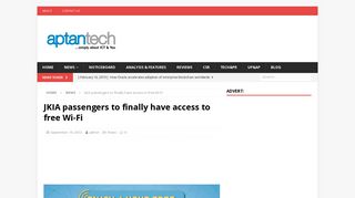 JKIA passengers to finally have access to free Wi-Fi | aptantech