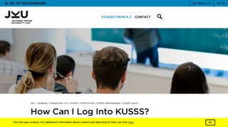 How Can I Log Into KUSSS? | JKU Linz