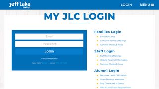 MyJLC Parent Login - Jeff Lake Camp