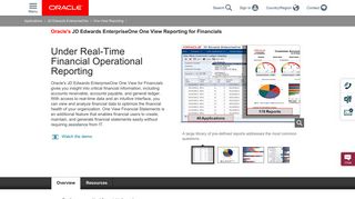 JD Edwards EnterpriseOne One View for Financials | Oracle