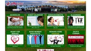 Jiffy Lube Live staff website