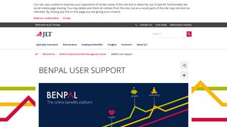 BENPAL Support | User Login and Support Information | JLT - JLT Group