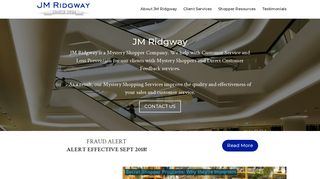 Mystery Shopper Company For Hire. JM Ridgway - Since 1924