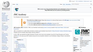 JMC Academy - Wikipedia