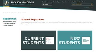 Registration / Student Registration - jmcss