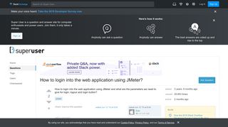 How to login into the web application using JMeter? - Super User