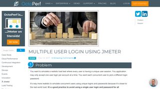Multiple User Login Using JMeter - Jmeter - OctoPerf