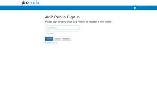 Sign In | JMP Public