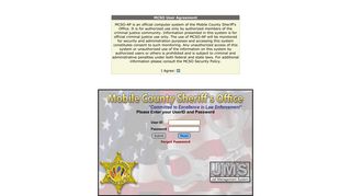 JMS-Login - Mobile County Sheriff's Office