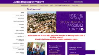 James Madison University - Study Abroad