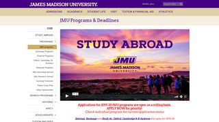 JMU Study Abroad Programs