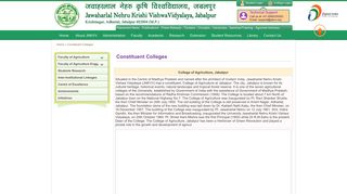 Constituent Colleges - JNKVV Jabalpur