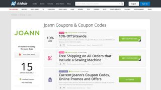 Joann Coupons & Coupon Codes - Slickdeals