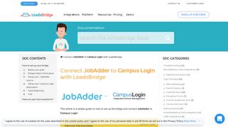 How to connect JobAdder to Campus Login | LeadsBridge ...