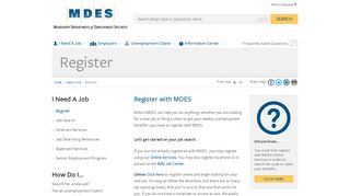 MDES - Register - Mississippi Department of Employment Security