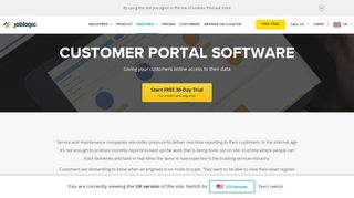 Customer Portal Software | Joblogic - Free Trial