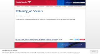 Returning Job Seeker | Working at Bank of America - Careers - Bank ...
