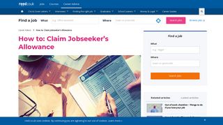 How to: Claim Jobseeker's Allowance | reed.co.uk