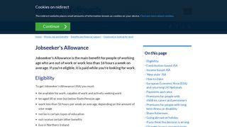 Jobseeker's Allowance | nidirect