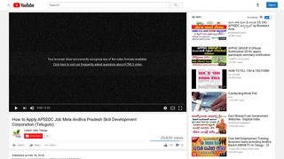 How to Apply APSSDC Job Mela Andhra Pradesh Skill ... - YouTube