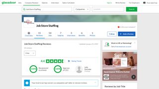 Job Store Staffing Reviews | Glassdoor