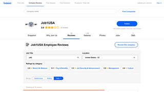 Working at Job1USA: Employee Reviews | Indeed.com
