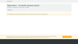 Data Intern - 12 month contract (w/m) - jobagent.ch