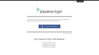 Jobaline - Login No Facebook