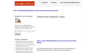 Jobberman Employer Login | LatestNigerianJobs.com 2019 - Jobs in ...