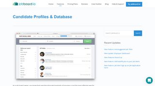 Candidate Profile / Resume Database - JobBoard.io