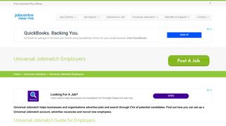 Universal Jobmatch Employers - Account, Login ... - Job Centre
