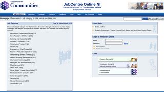 JobcentreOnline Homepage