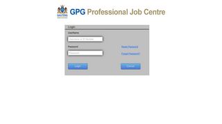 Login - GPG Professional Job Centre