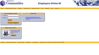 Employers Online NI, Home Page