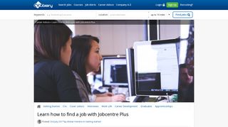 Learn how to find a job with Jobcentre Plus | CV-Library