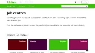 Find your local job centre - Totaljobs