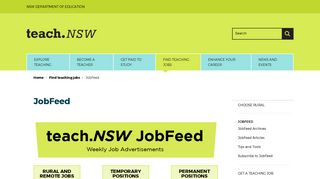 teach.NSW JobFeed | Teach NSW