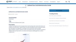 Jobfeed User and Administration Guide - CareerBuilder