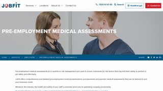 Pre-employment Medical Assessments | Jobfit