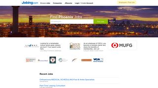 Phoenix Jobs. Search Jobs on Phoenix Jobing.com | Jobing.com