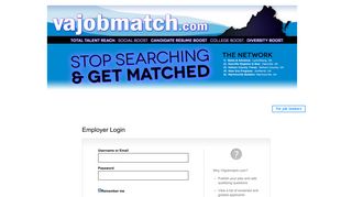Employer Login - VAjobmatch.com