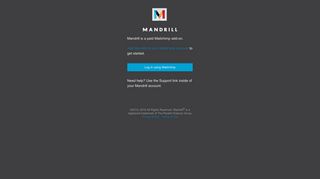 Log in to Mandrill